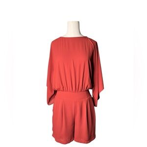 White House Black Market Red Jumpsuit